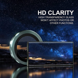 Samsung Galaxy S23 Ultra 3D Back Camera Lens Protector Green View 3 - OnlineExpo.pk