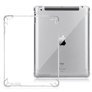 Bumper Soft silicone back cover for iPad 2nd iPad 3rd iPad 4th Generation 9.7 inch Clear Case TPU, Shockproof Protective Back Cover Original Product Front View - OnlineExpo.pk
