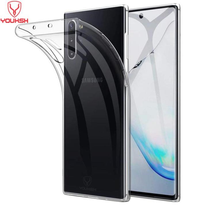 Dustproof Jelly Transparent Cover – Samsung Note 10 Plus – Camera Protection Original Product Front View - OnlineExpo.pk
