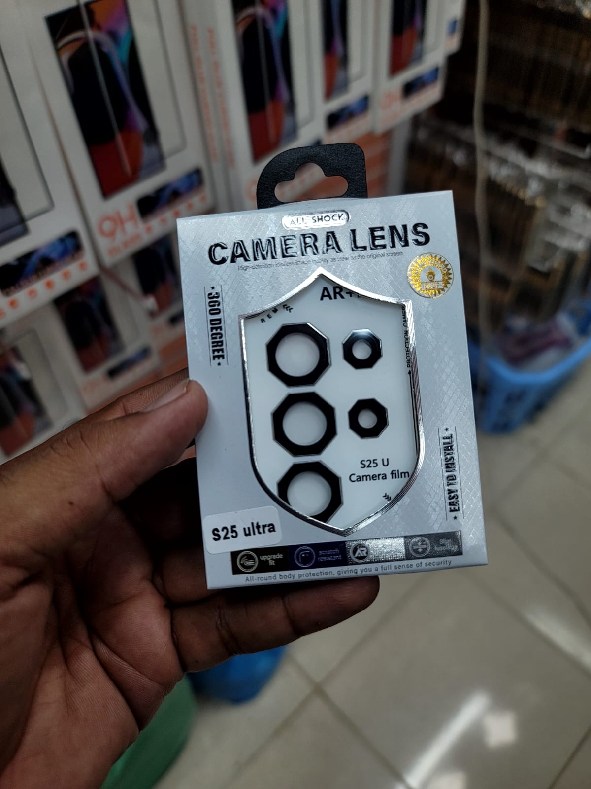 Premium Octagon Shape Metal Camera Lens Protector For Samsung S25 Ultra View 5 - OnlineExpo.pk