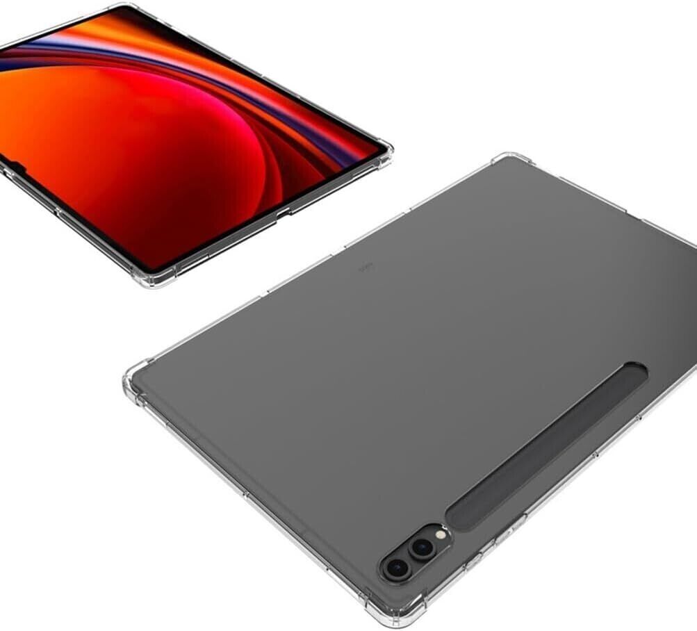 Shockproof Bumper Back Cover for Samsung Galaxy Tab S9 Ultra S8 Ultra 14.6 inch Case TPU Silicon Transparent Cover S8 Ultra S9 Ultra Original Product Front View - OnlineExpo.pk