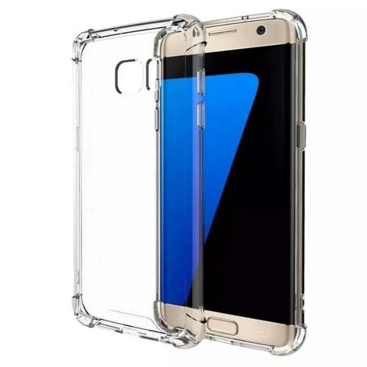 Bumper Back cover Samsung S7 Transparent with Camera protection soft jelly material Original Product Front View