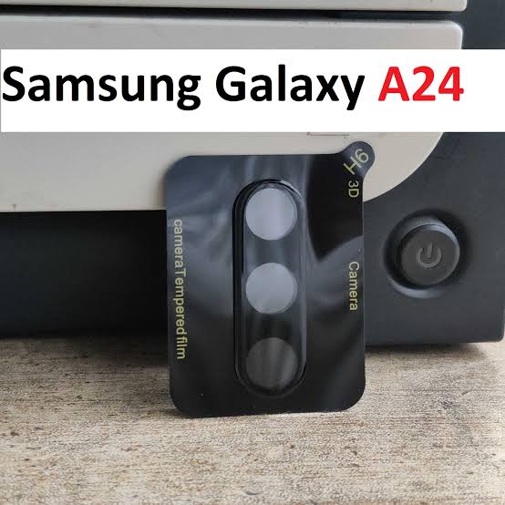 Samsung A24 Camera Glass Lens Protector Tempered Full Cover Original Product Front View - OnlineExpo.pk