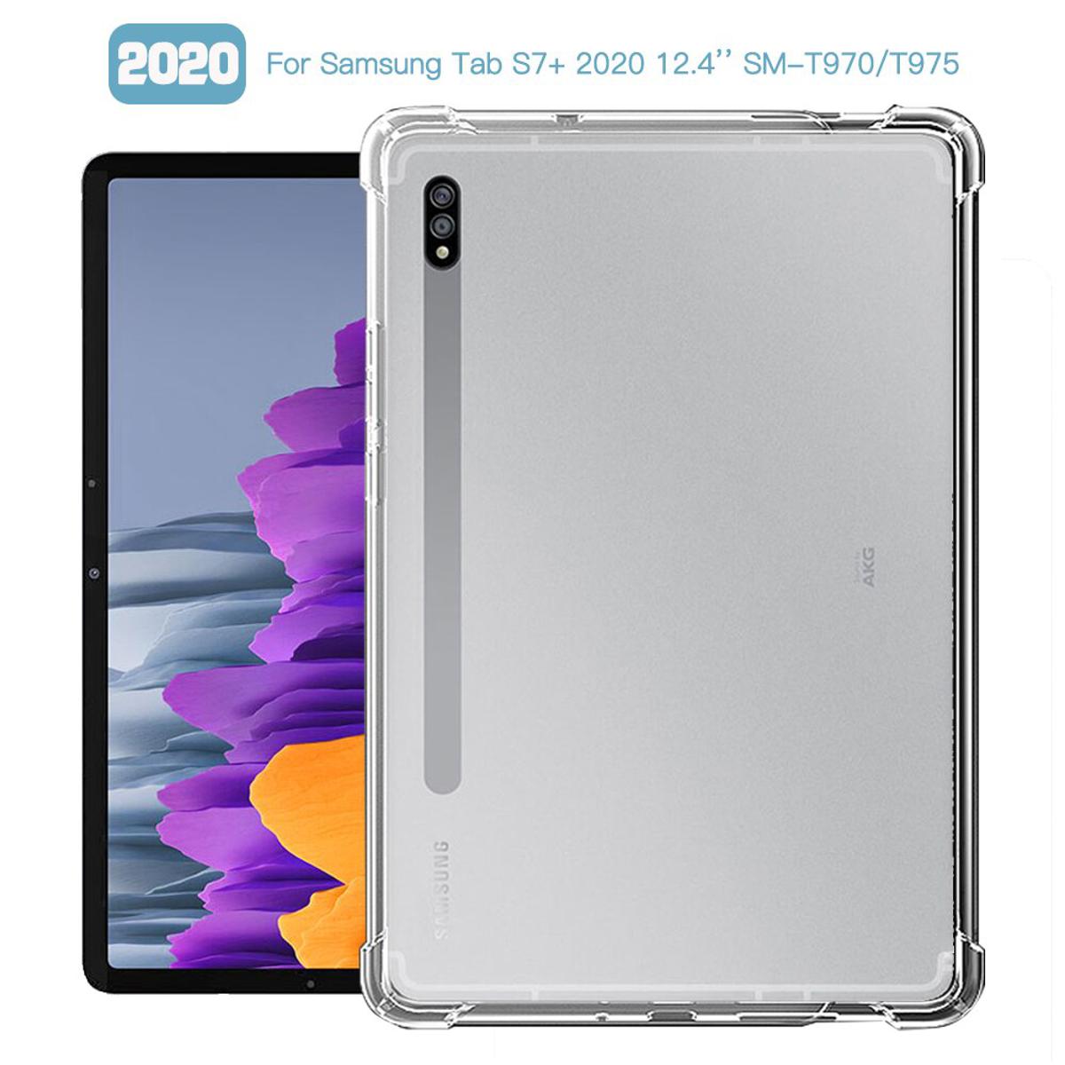 Bumper Cover for Tab S7+ 12.4'' 2020 SM-T970/T975 S7 Plus 12.4 inch Case TPU Silicon Transparent Cover Original Product