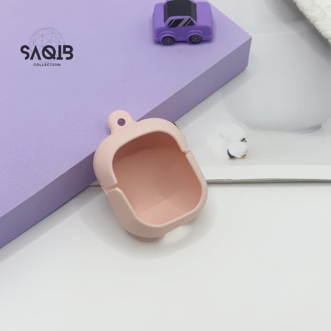 Soft Silicone Cover for Air-31 earbuds Case for Air 31 Pink Original Product Front View - OnlineExpo.pk