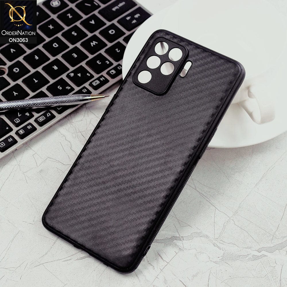 Carbon Fibre texture Phone cover for oppo 5s oppo A1k oppo F19 oppo F19 pro oppo F15 oppo A94 Original Product Front View - OnlineExpo.pk