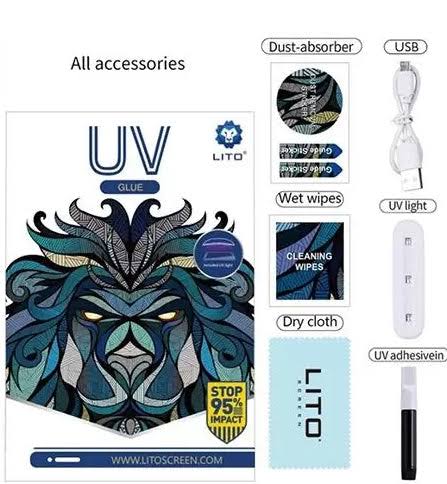 UV Lito full glue glass Tempered 3D Screen Protector For Motorolla Edge Plus View 2 - OnlineExpo.pk