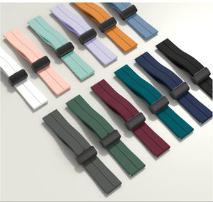 22mm Magnetic D-Buckle Silicone Watch Strap – Yolo / Ronin R06-R11 / Ronin Phantom Pro & Loop Pro View 2 - OnlineExpo.pk