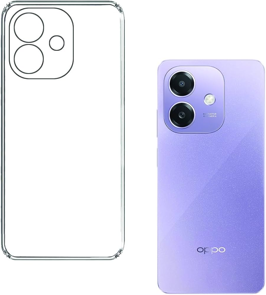 Dust proof cover for Oppo A3x Transparent with Camera protection soft jelly material bottom cap (No Edges) View 2 - OnlineExpo.pk