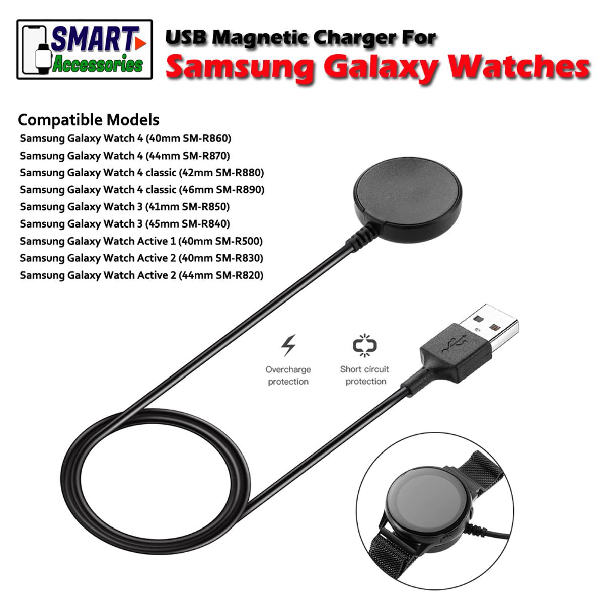 Replacement USB Magnetic Charging Dock Charger For Samsung Galaxy Watch 3 Galaxy Watch 4 Galaxy Watch Active & Active 2