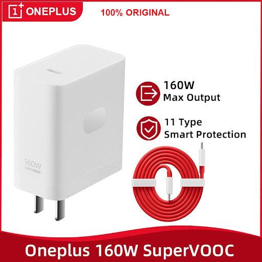 OnePlus SUPERVOOC 160W Type-C Adapter White View 2 - OnlineExpo.pk