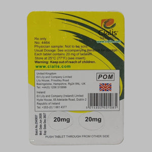 Cialis Film Coated 20mg 2 Tablets View 3 - OnlineExpo.pk