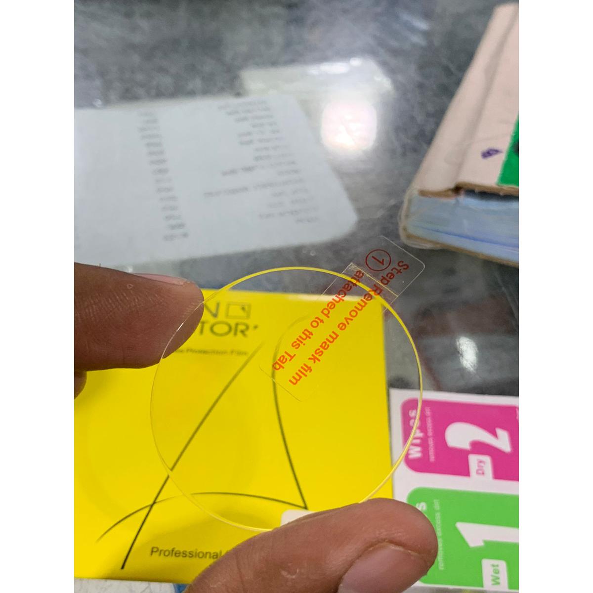 Samsung Galaxy Watch 4 40mm Clear HD Tempered Glass Screen Protector Original Product Front View - OnlineExpo.pk