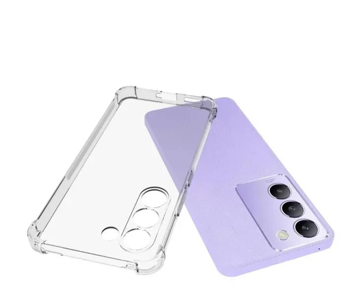 Bumper Back cover VIVO Y100 Transparent with Camera protection soft jelly material Original Product Front View