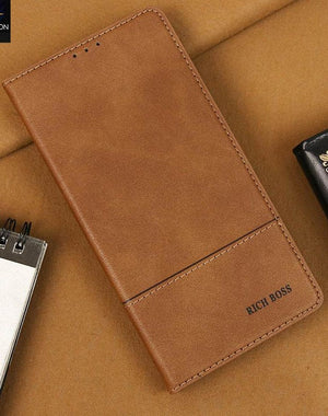 Classic Leather Wallet Flip Case – Samsung S21-S26 Ultra / Note 10+ / Note 20 Ultra / A71 / A72 / A51-A54 / A16 / A32 View 2 - OnlineExpo.pk