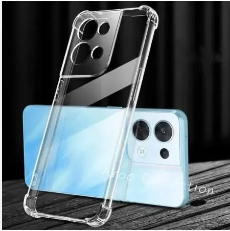 Bumper Back cover INFINIX NOTE 30 PRO Transparent with Camera protection soft jelly material Original Product Front View