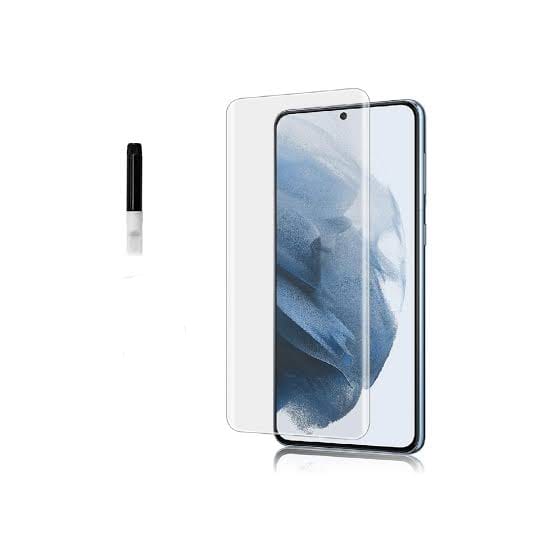 Tecno Camon 30s UV Spark 20 Pro PlusTempered Glass with Glue , UV Curve Glass Original Product Front View - OnlineExpo.pk