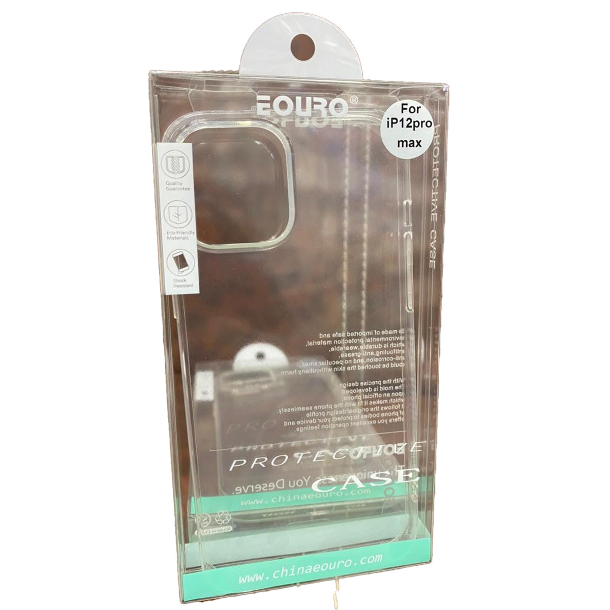 Eouro Transparent soft silicone cover for 12 Pro Max Original Product Front View - OnlineExpo.pk