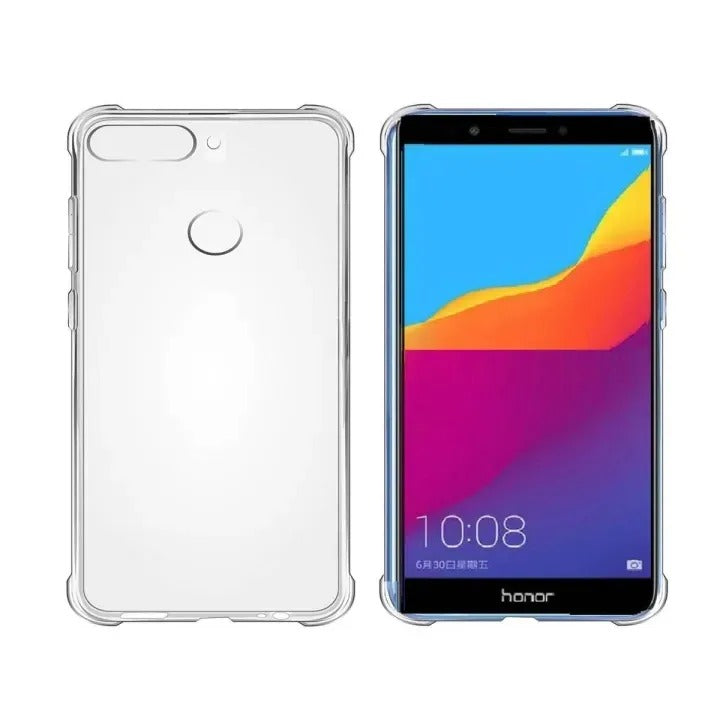 Bumper Back cover HONOR 7C Transparent with Camera protection soft jelly material Original Product Front View - OnlineExpo.pk