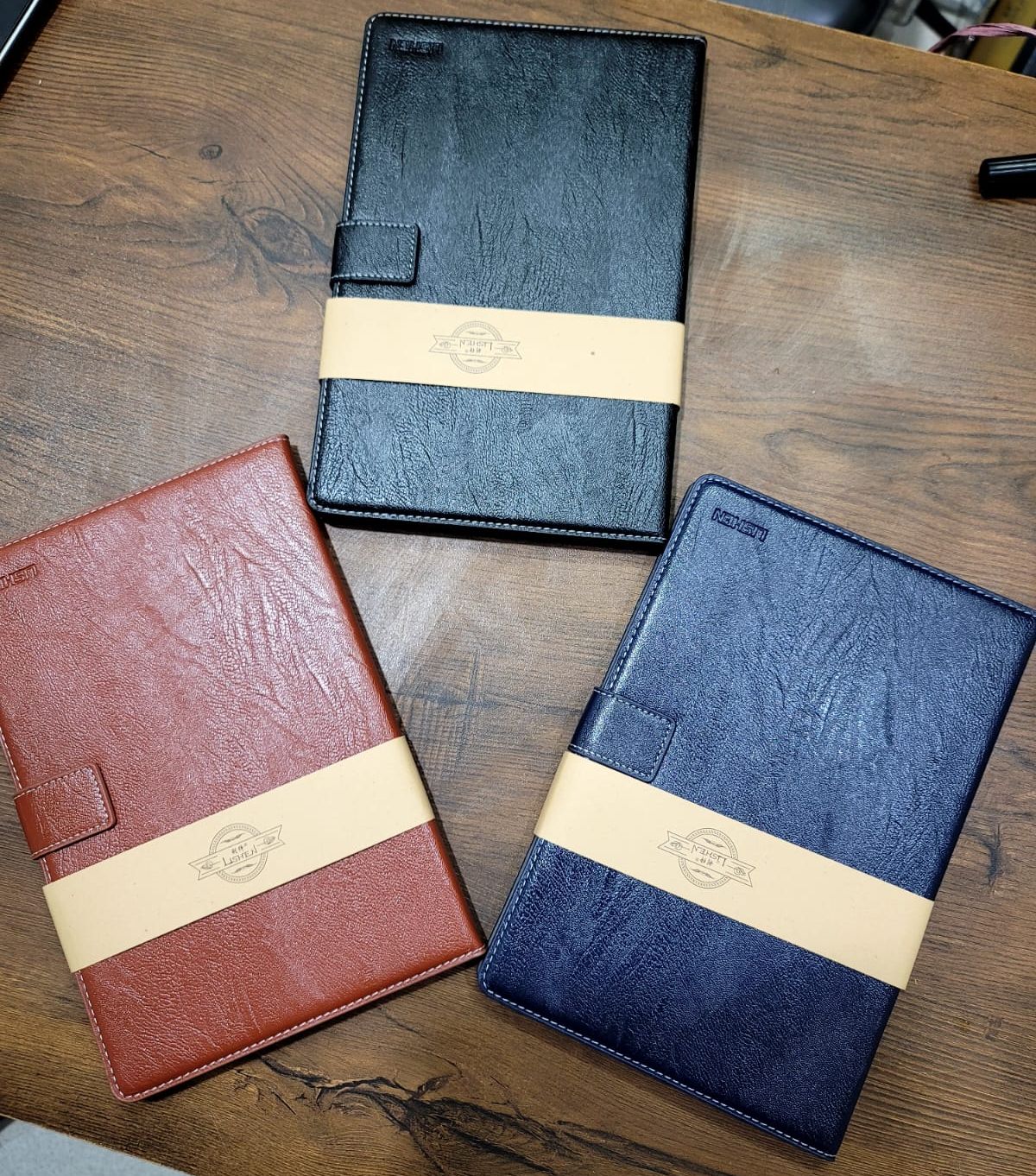 Lishen Premium Quality Leather Foldable cover for Samsung Tab A8 10.5 X200 2021 Flip Book Cover Original Product Front View - OnlineExpo.pk