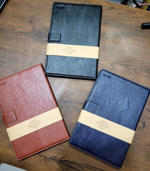 Lishen Premium Quality Leather Foldable cover for Samsung Tab A8 10.5 X200 2021 Flip Book Cover Original Product Front View - OnlineExpo.pk