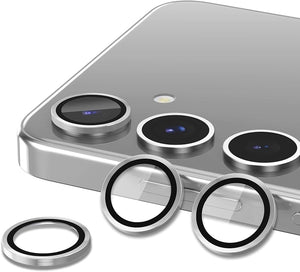 3D Back Camera Lens Protector for S24 FE Black Silver View 2 - OnlineExpo.pk