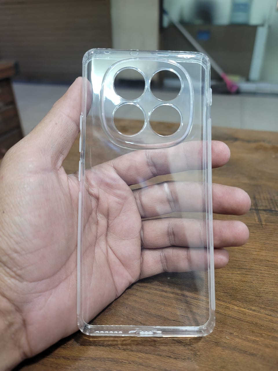 Soft TPU Back cover for Redmi Note 14 Pro 4G Transparent with Camera protection Dust Proof Cap without edges Original