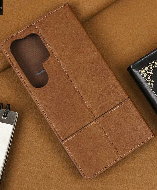 Classic Leather Wallet Flip Case – Samsung S21-S26 Ultra / Note 10+ / Note 20 Ultra / A71 / A72 / A51-A54 / A16 / A32 View 3 - OnlineExpo.pk