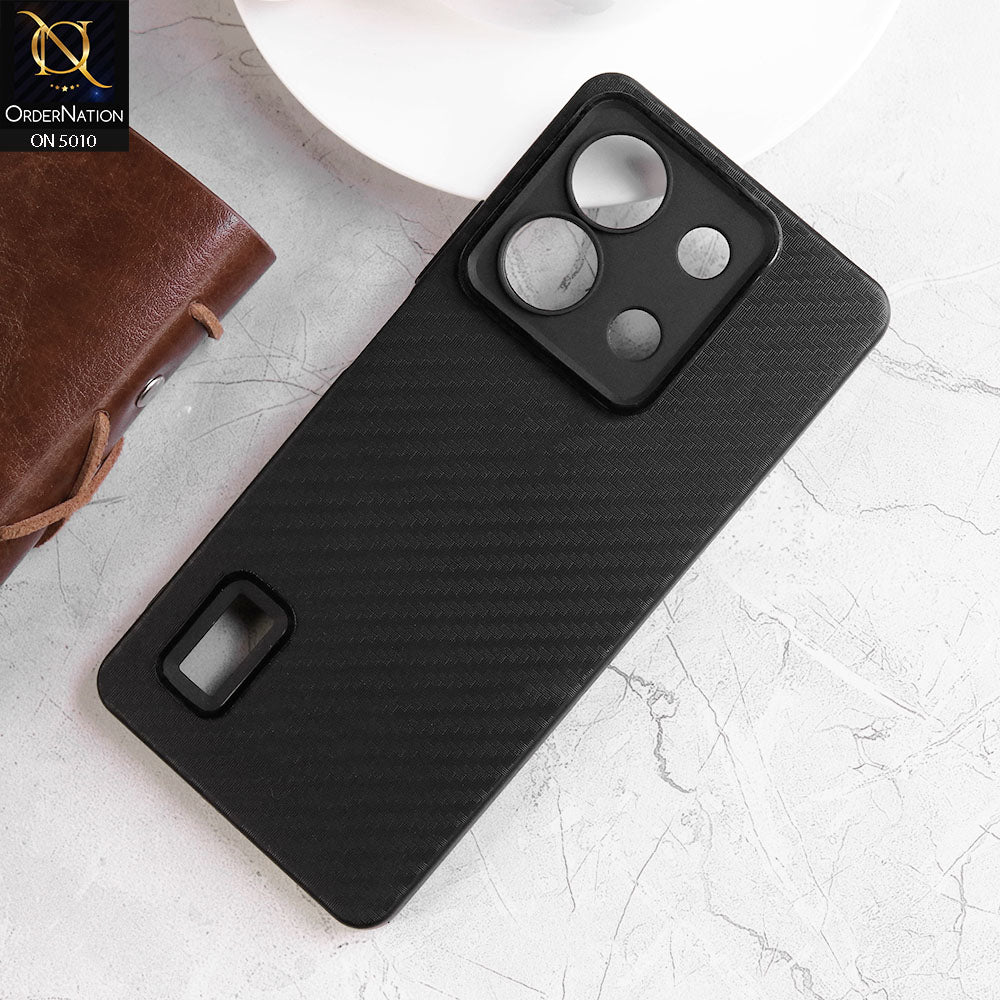 Carbon Fibre texture Phone Case for Redmi Note 13 Pro 4G Fashion Design Soft Back Cover Original Product Front View - OnlineExpo.pk