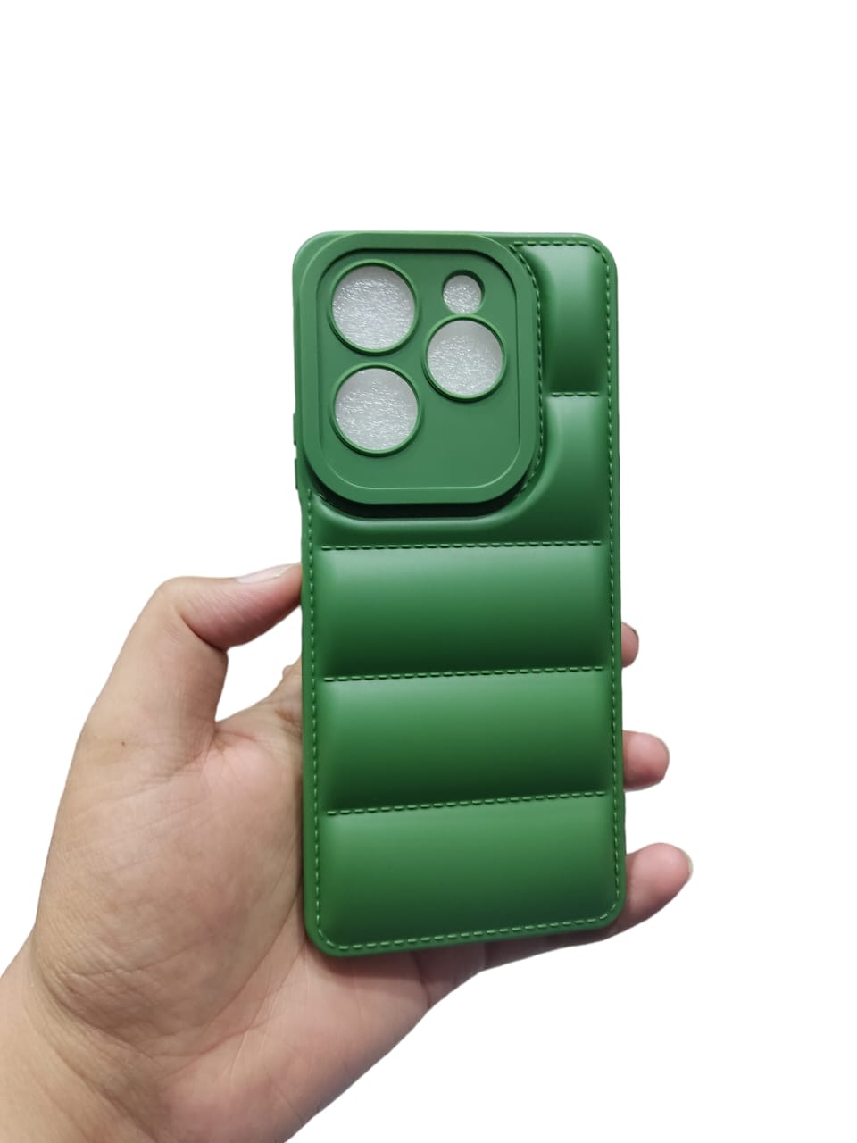 Down Jacket 3D Puffer Case Phone Cover for Infinix Smart 8 Tecno Spark Go 2024 Spark 20 Spark 20c Infinix Hot 40i Pop 8 Back cover View 4 - OnlineExpo.pk