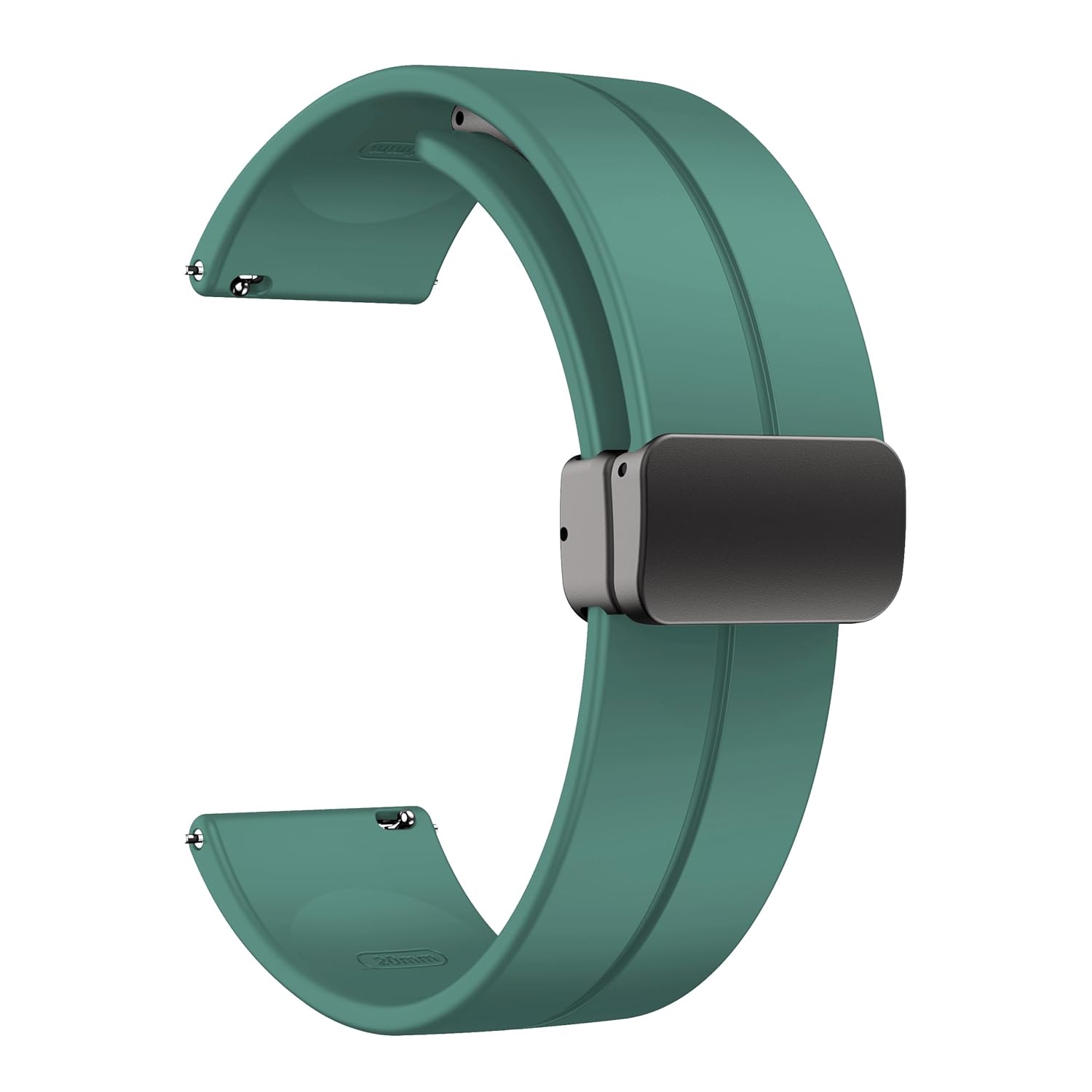 22mm Magnetic D-Buckle Silicone Watch Strap – Zero Luna / Pixel / Royale / Nova / Delta / Icon / Orbit / Revoltt & More View