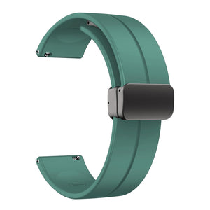22mm Magnetic D-Buckle Silicone Watch Strap – Zero Luna / Pixel / Royale / Nova / Delta / Icon / Orbit / Revoltt & More View
