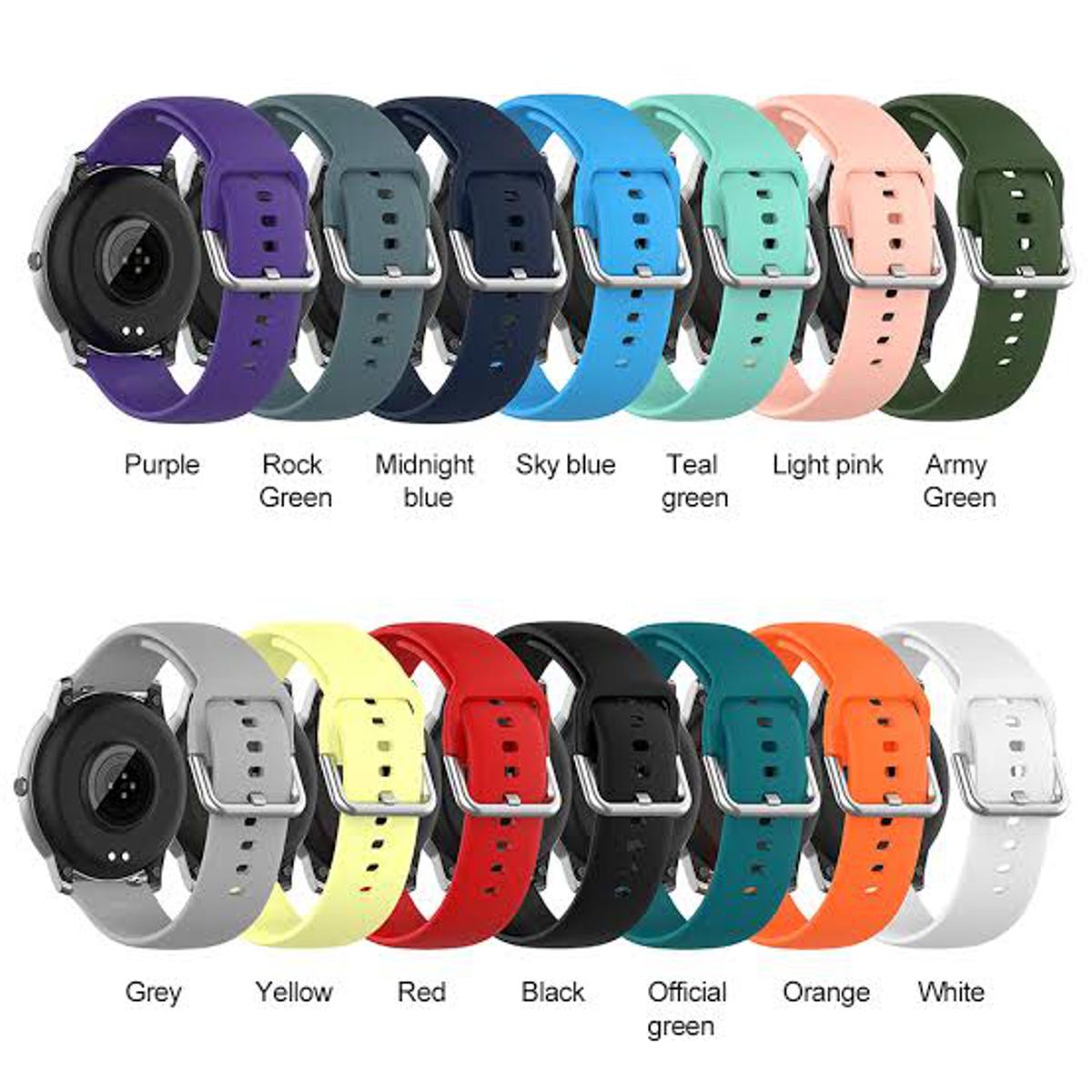 22mm Silicone Watch Strap – Haylou Rs4 Loop Pro / LS05 / Mibro X1 / Amazfit GTR / Huawei GT2 / Samsung / Kieslect K10 View 2 - OnlineExpo.pk