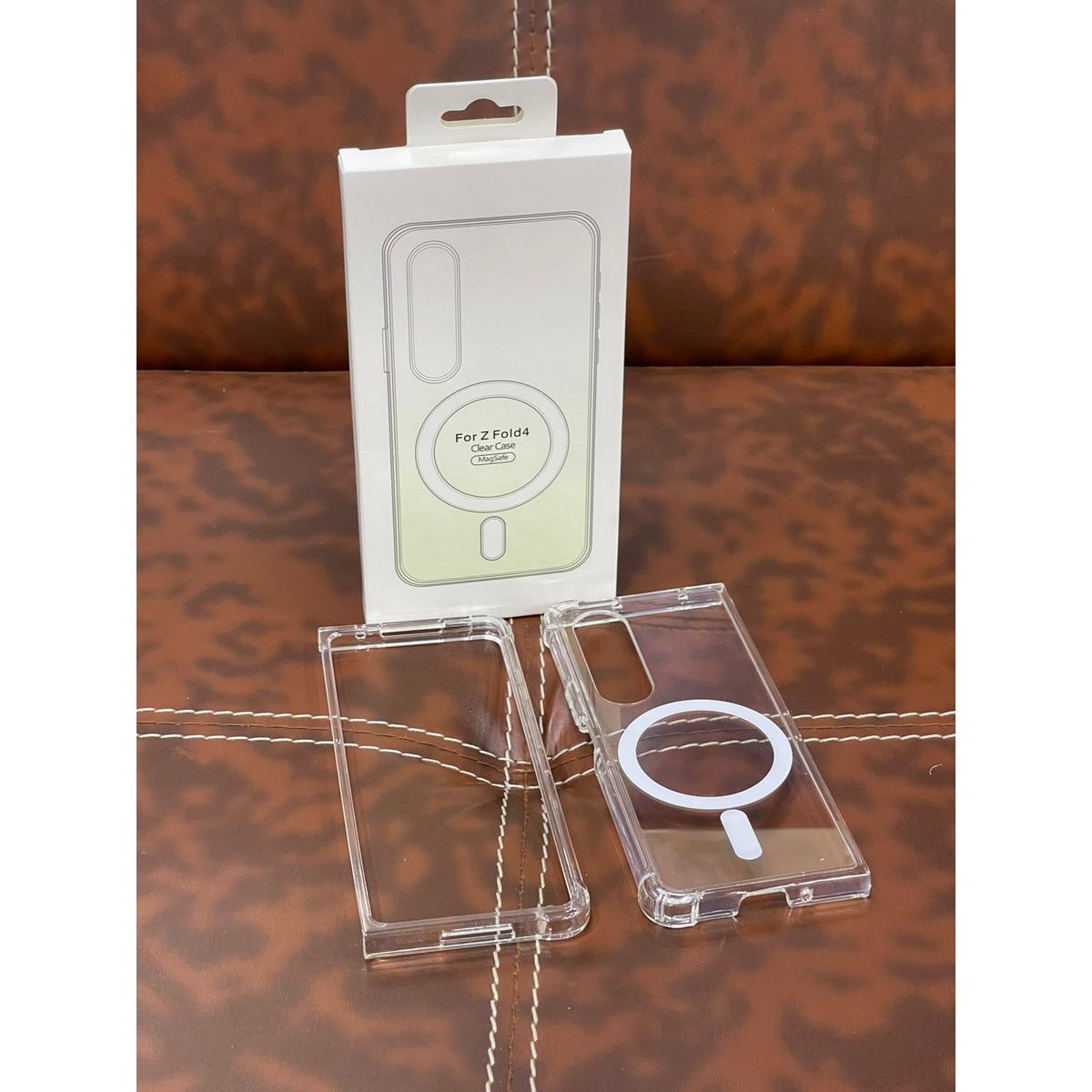 Hard Back Cover for Z Flold 4 Case Magsafe Wireless Charging Original Product Front View - OnlineExpo.pk