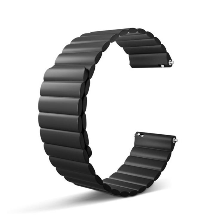 22mm Magnetic Silicone Sports Watch Strap - Universal Replacement Band Original Product Front View - OnlineExpo.pk