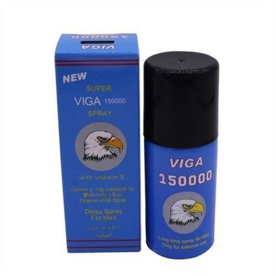 Original Super Viga 150000 Timing Delay Spray Original Product Front View - OnlineExpo.pk