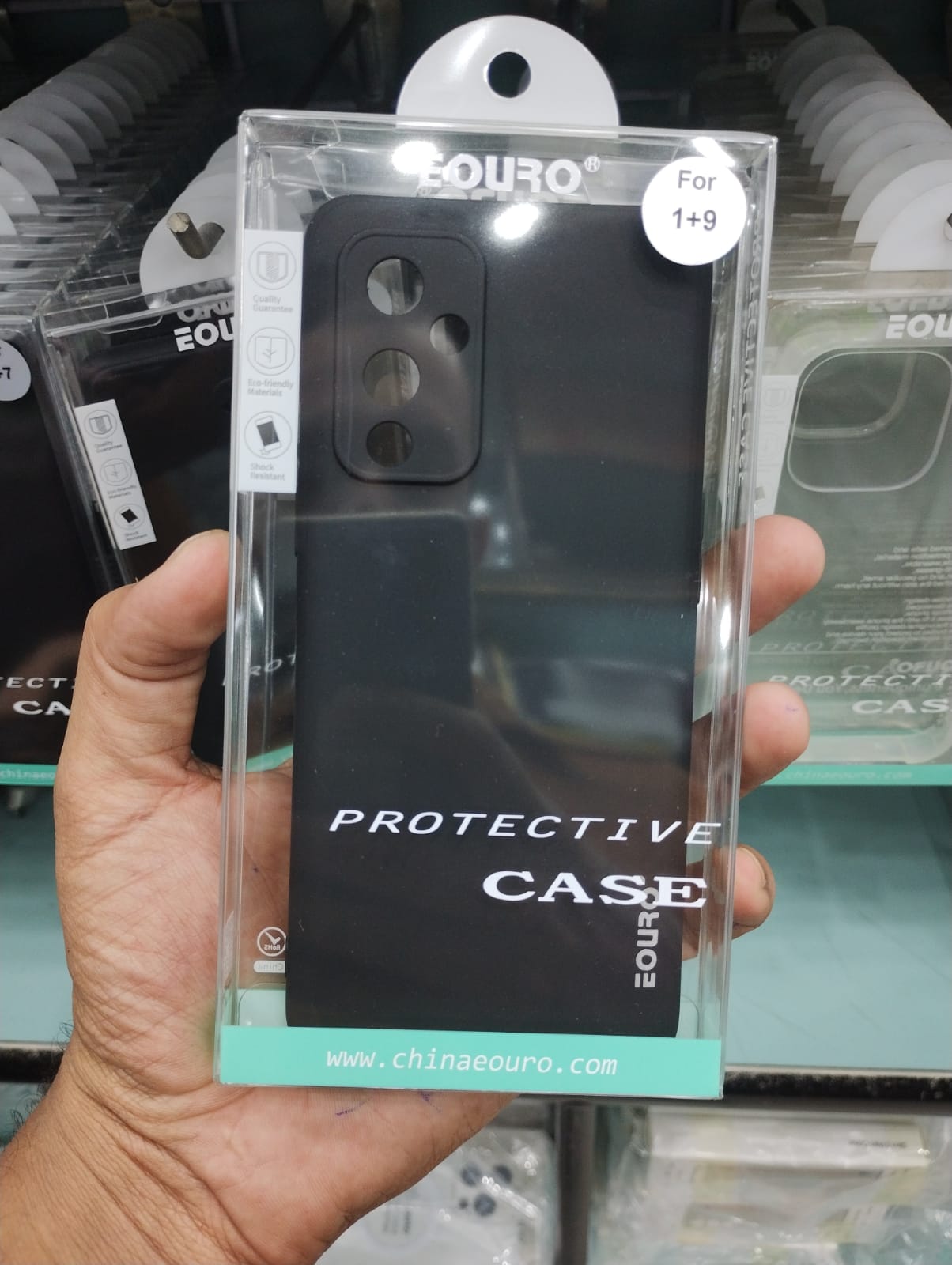 Eouro black cover for oneplus 10 pro one plus 9 pro oneplus 8 pro oneplus 7 pro oneplus 8T oneplus 9 oneplus 8 oneplus 7 onplus 6 oneplus Nord View 7 - OnlineExpo.pk