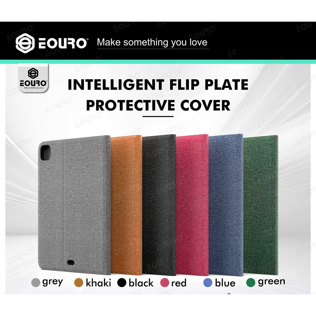 iPad Air 13 (2024) 13-inch Eouro Fabric Book Case - Multi Colors Original Product Front View - OnlineExpo.pk