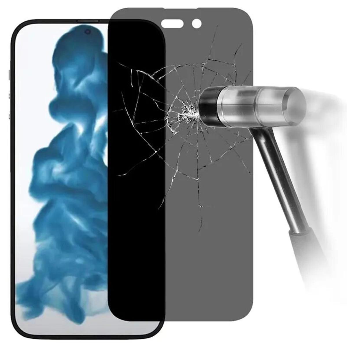 9D Privacy Glass Screen Protector for 14 Pro Max Original Product Front View - OnlineExpo.pk