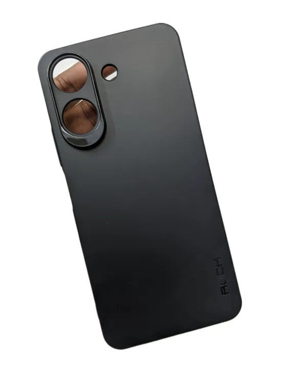 Rock slim soft Xiaomi Redmi 13c case rock slim soft silicone matte phone cover_ black View 2 - OnlineExpo.pk