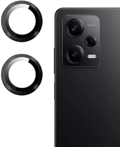 Black Camera Lens Protector for Redmi Note 12 Original Product Front View - OnlineExpo.pk