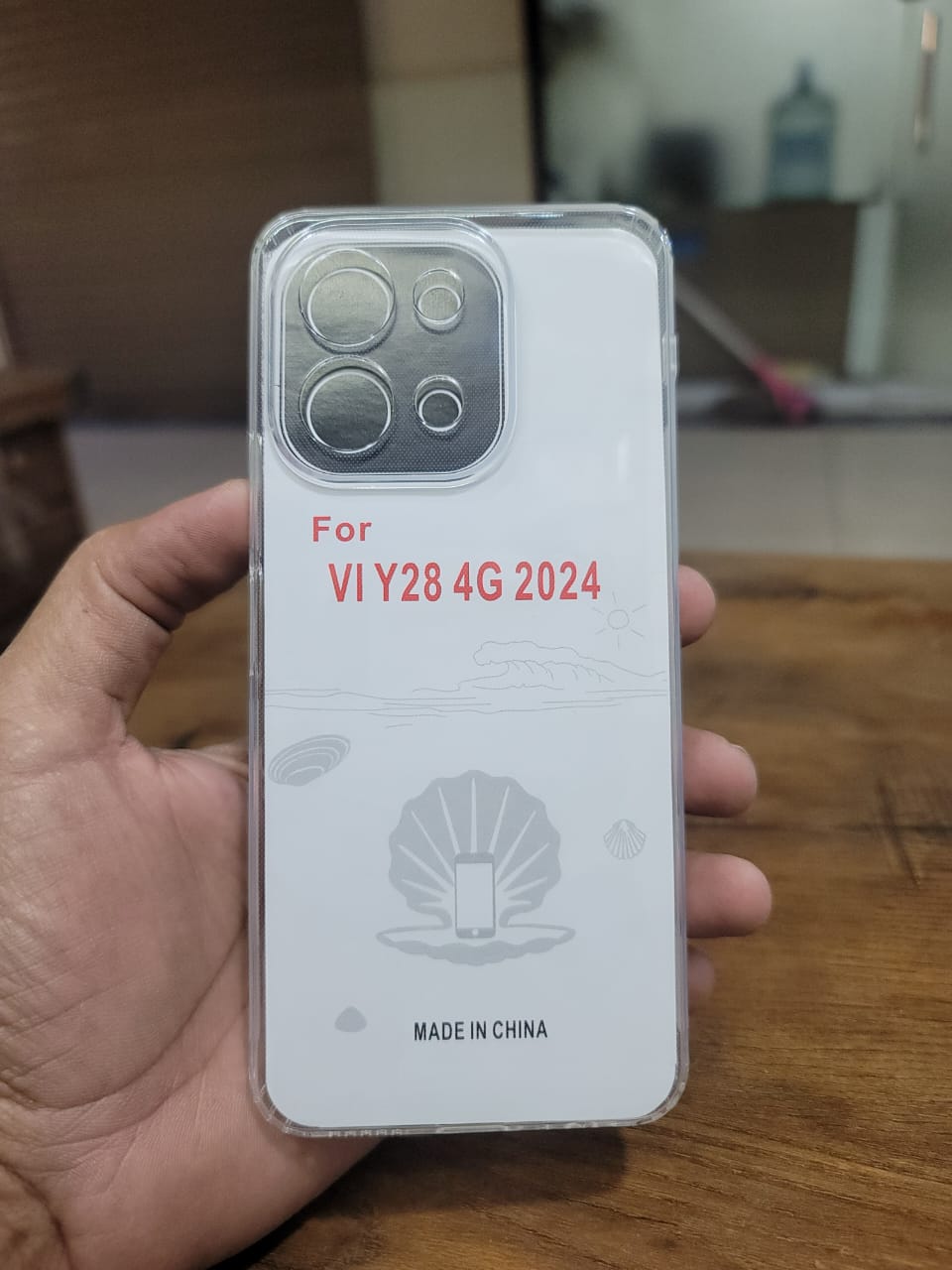 Soft TPU Back cover for Vivo Y28 4G Transparent with Camera protection Dust Proof Cap without edges View 2 - OnlineExpo.pk