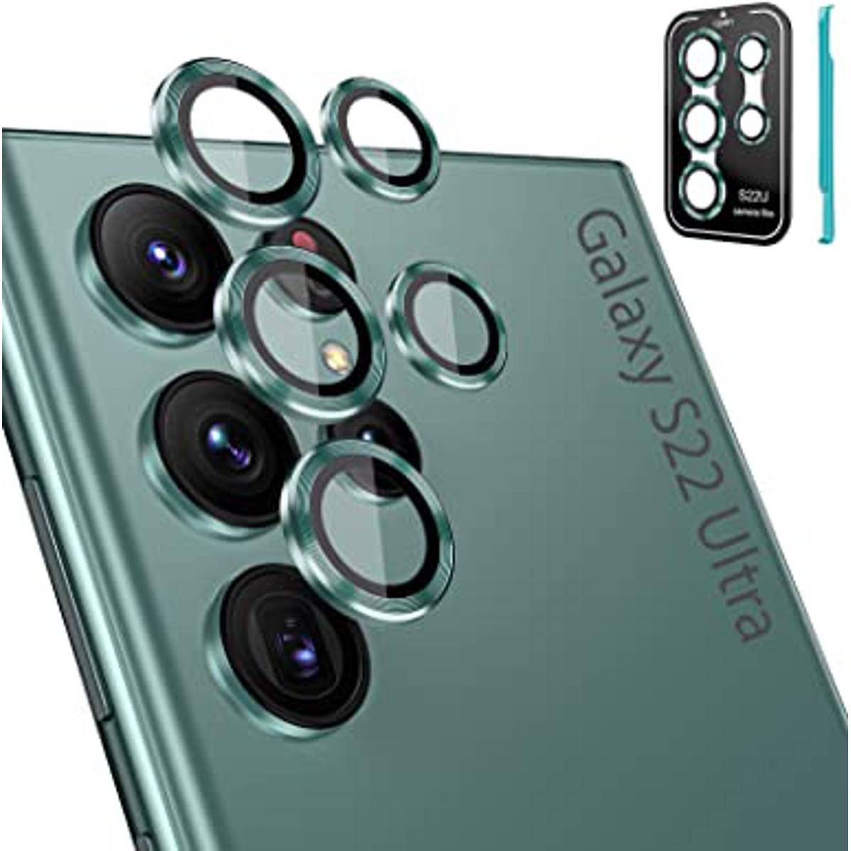Samsung Galaxy S22 Ultra Camera Protector Green Original Product Front View - OnlineExpo.pk