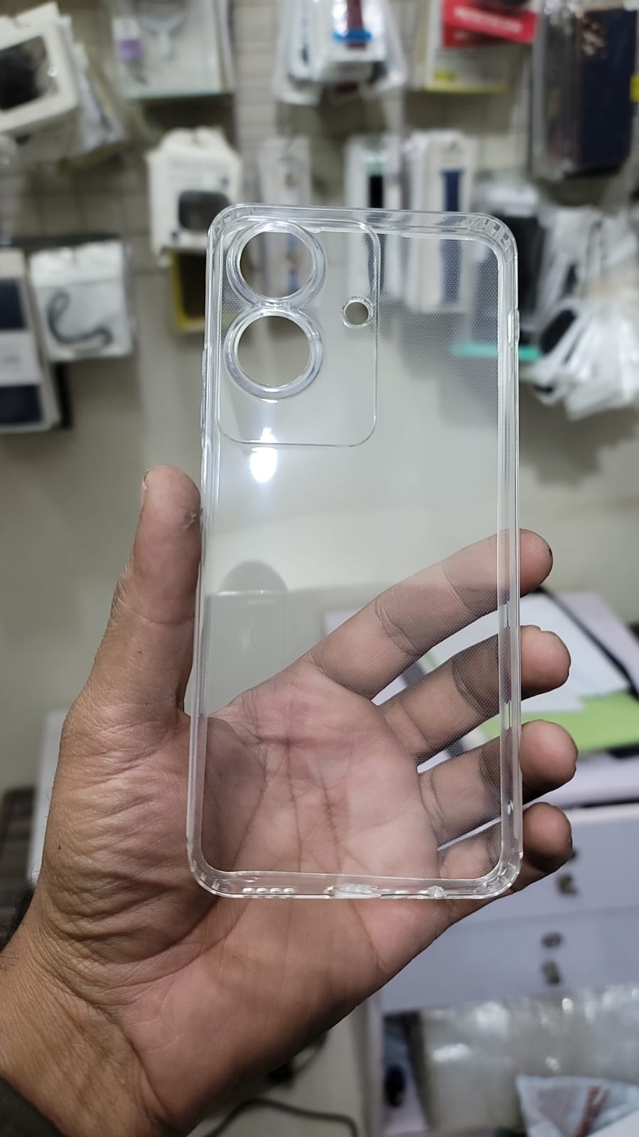 Soft TPU cover for Realme Note 60 Transparent with Camera protection Dust Proof Cap without edges Original Product Front View - OnlineExpo.pk