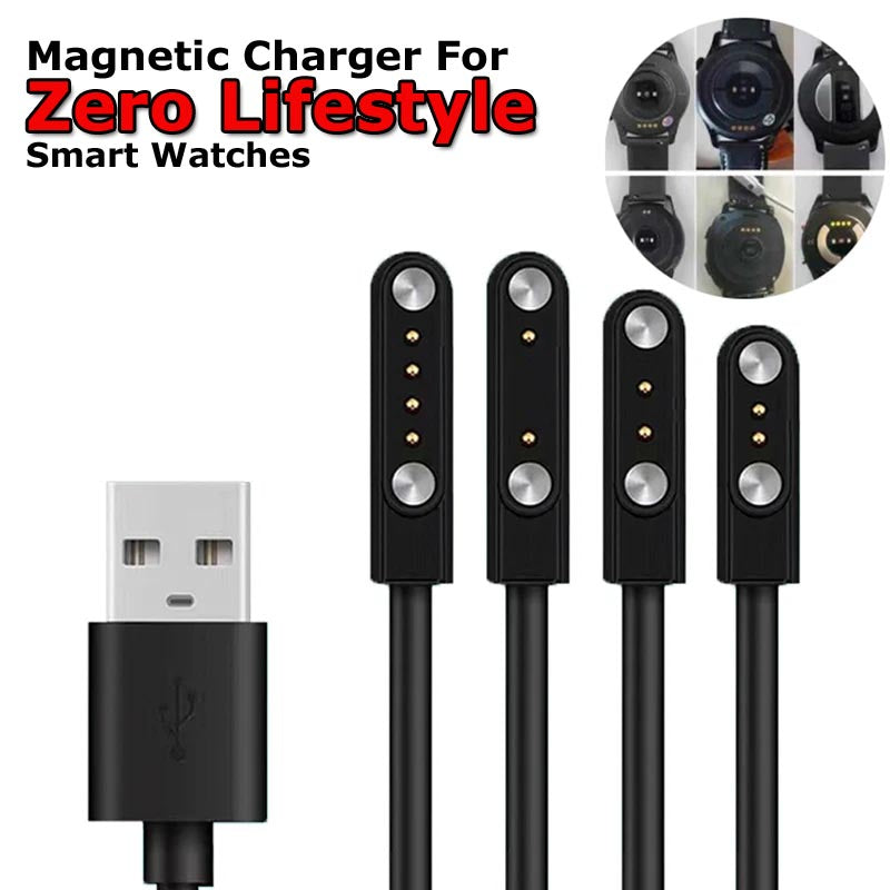 Magnetic Charger For Zero Luna Nova Rivlot Pixel Vision Smart Watches Original Product Front View - OnlineExpo.pk