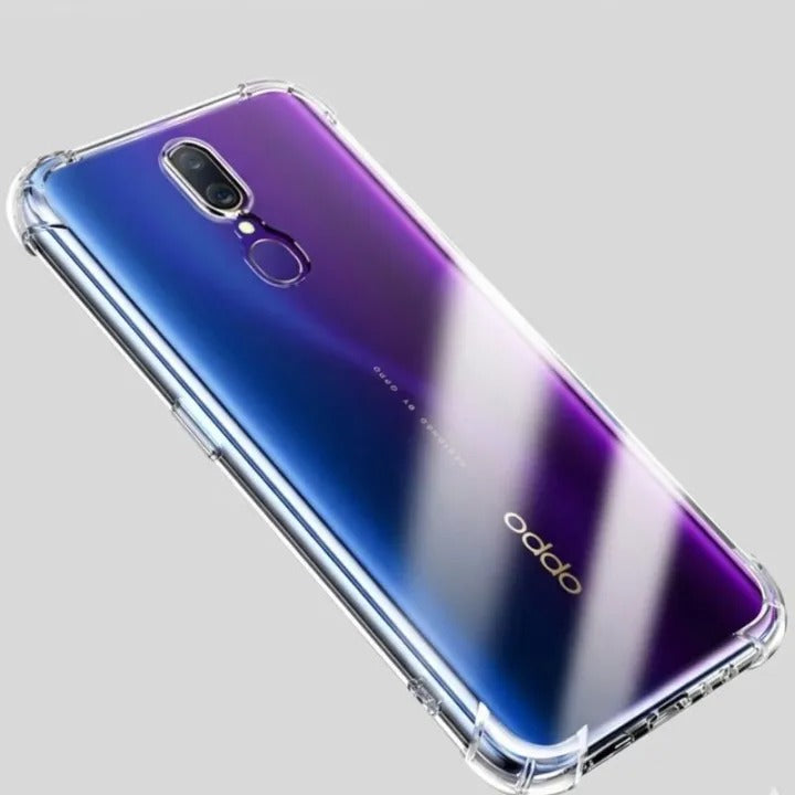 Bumper Back cover OPPO F11 PRO Transparent with Camera protection soft jelly material Original Product Front View
