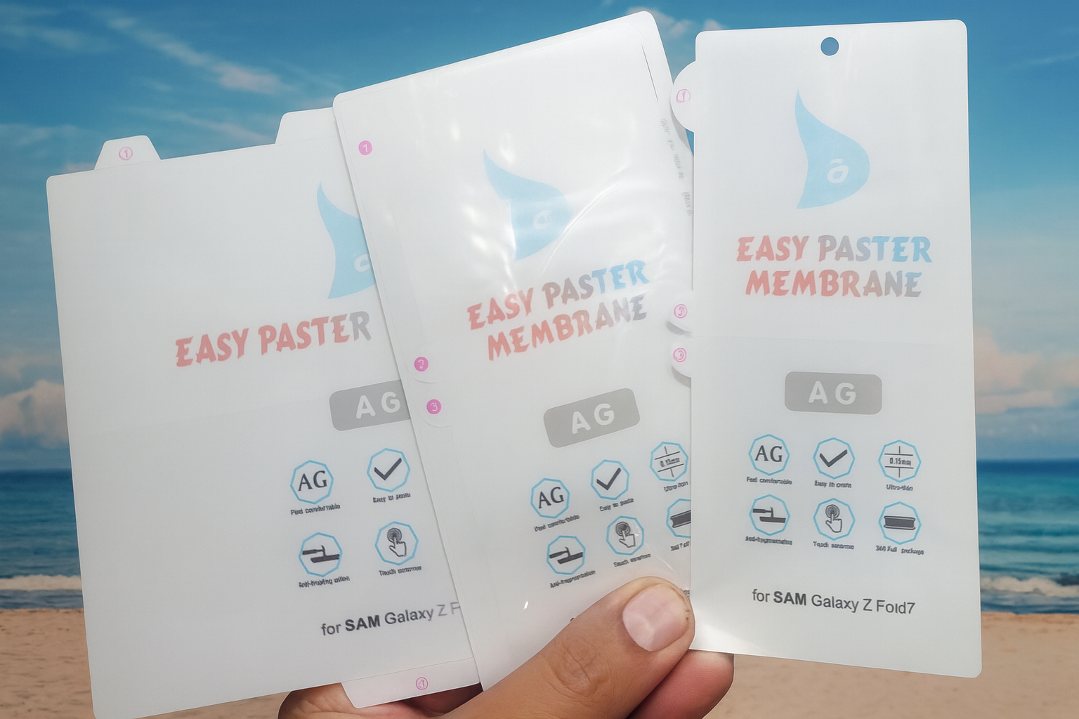 3pcs 360 Matte/Clear Hydrogel Film Protector for Z Fold 7 Front Back Soft Film Screen Protector Cover for Galaxy Z Fold7 Protection View 3 - OnlineExpo.pk
