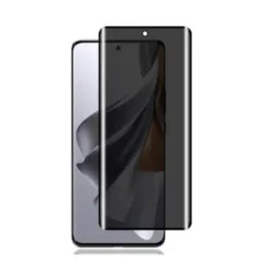 UV Glue Privacy Glass Screen Protector for infinix Zero 40 UV Glue PEEP ANTI-SPY 3D EDGE Original Product Front View - OnlineExpo.pk