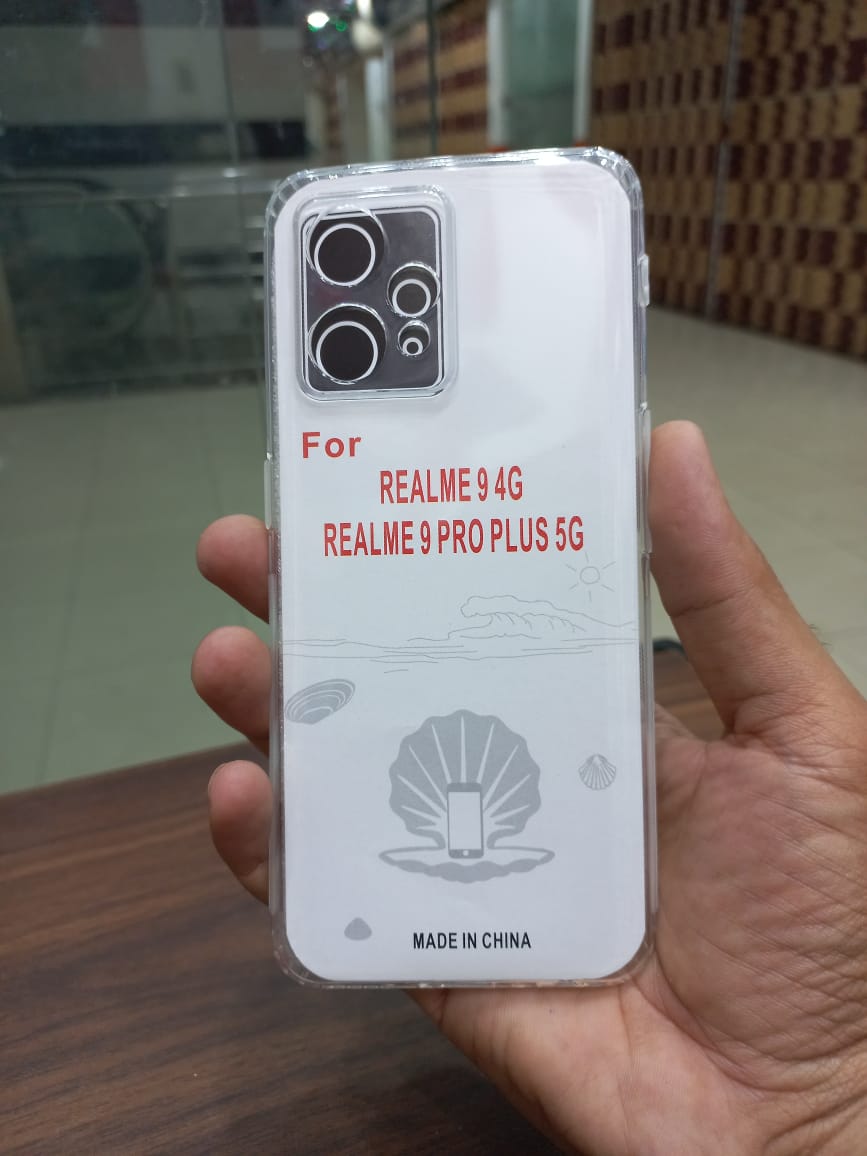 Soft Jelly cover Real me 9 Transparent with Camera protection Dust Proof Cap View 4 - OnlineExpo.pk