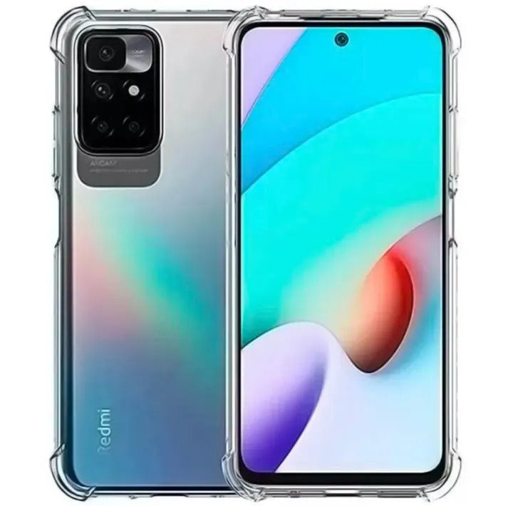 Bumper Back cover REDMI 10 Transparent with Camera protection soft jelly material Original Product Front View - OnlineExpo.pk